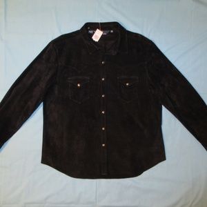 $595 Vintage Polo Ralph Lauren Suede Shirt Jacket